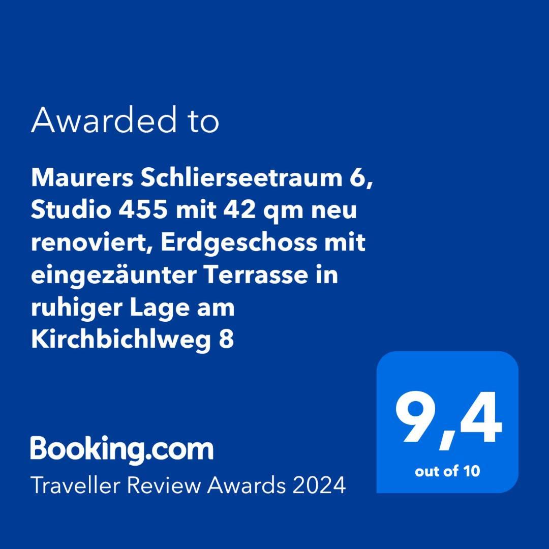 Maurers Schlierseetraum 6, Studio 455 Mit 42 Qm Neu Renoviert, Erdgeschoss Mit Eingezaeunter Terrasse In Ruhiger Lage Am Kirchbichlweg 8 Eksteriør bilde
